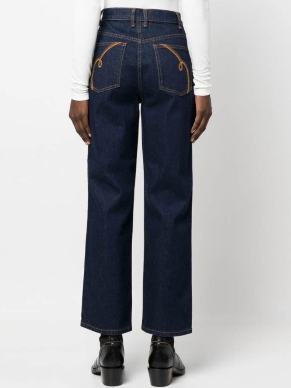 Tory Burch High-Rise Straight Leg Jeans w/Tags Size: 27